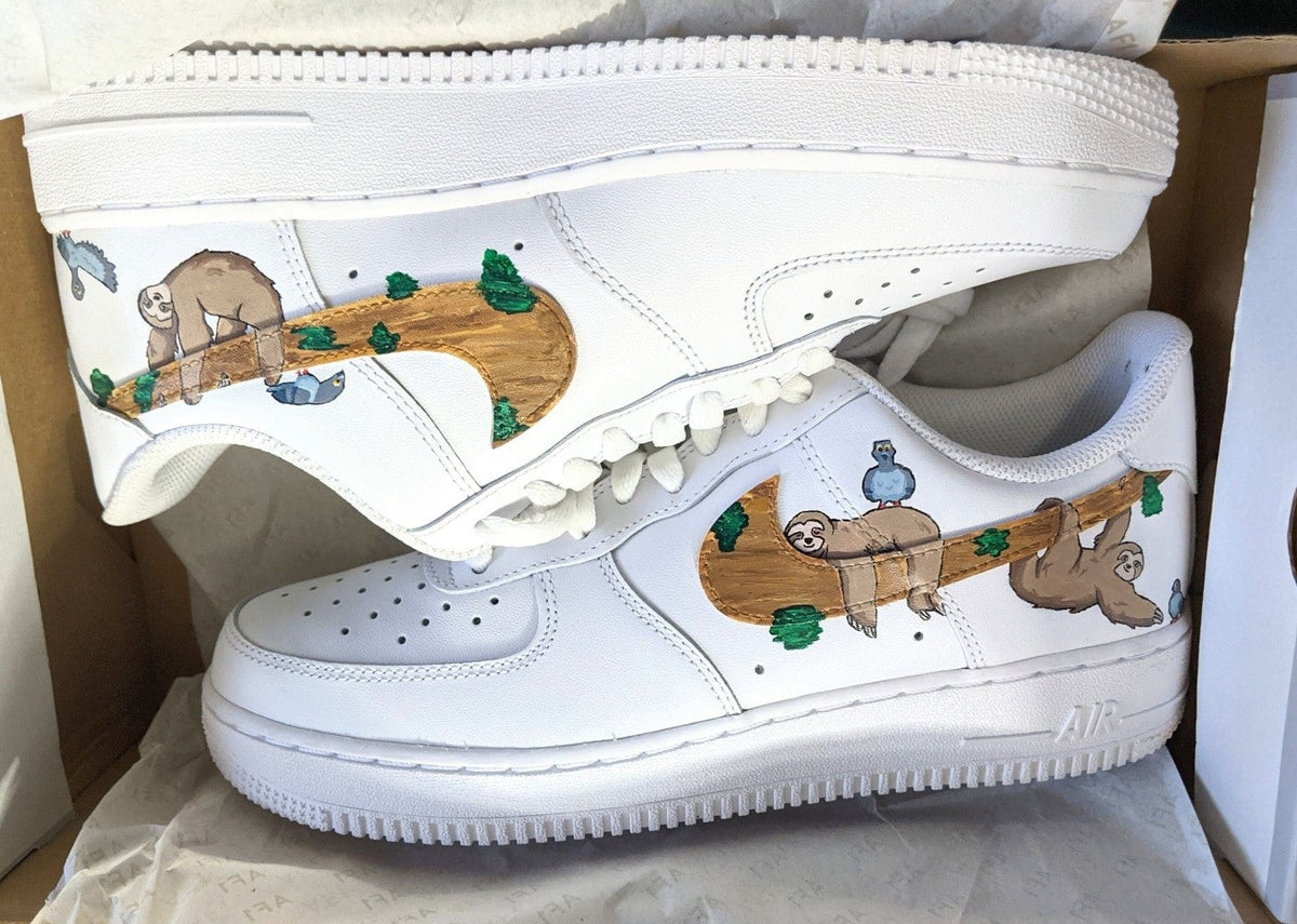 Brown Sloth Custom Air Force 1