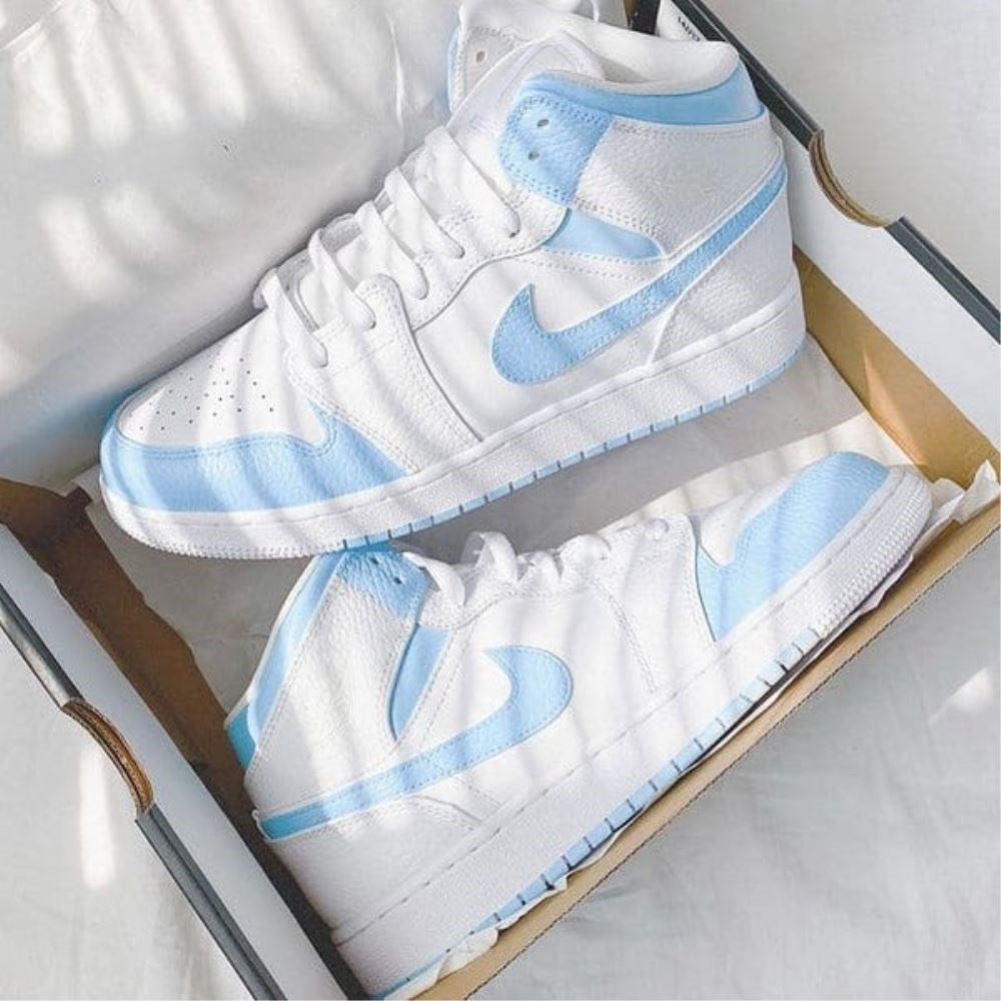 Baby Blue Custom Air Jordan 1