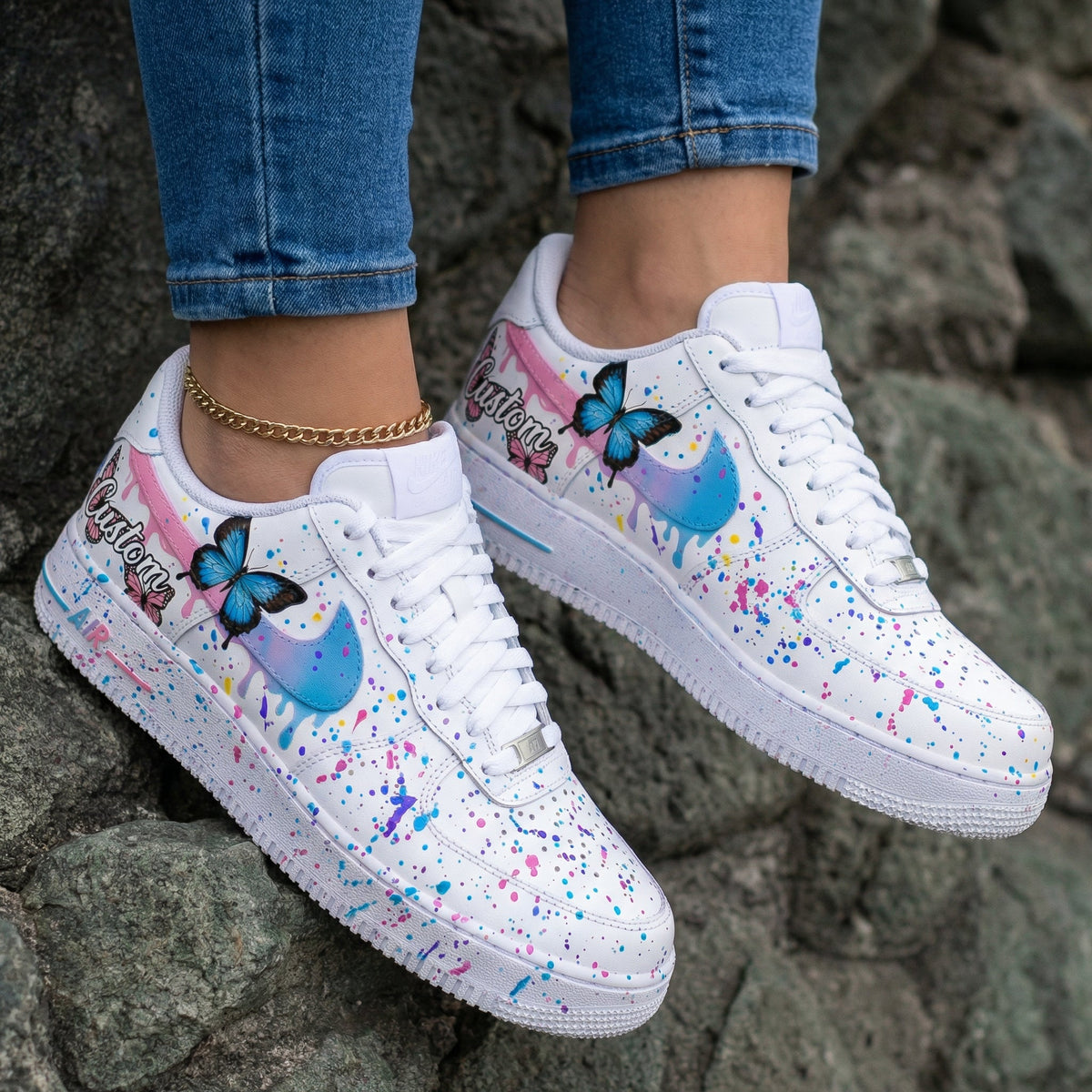 Butterflies Multicolor Custom Air Force 1