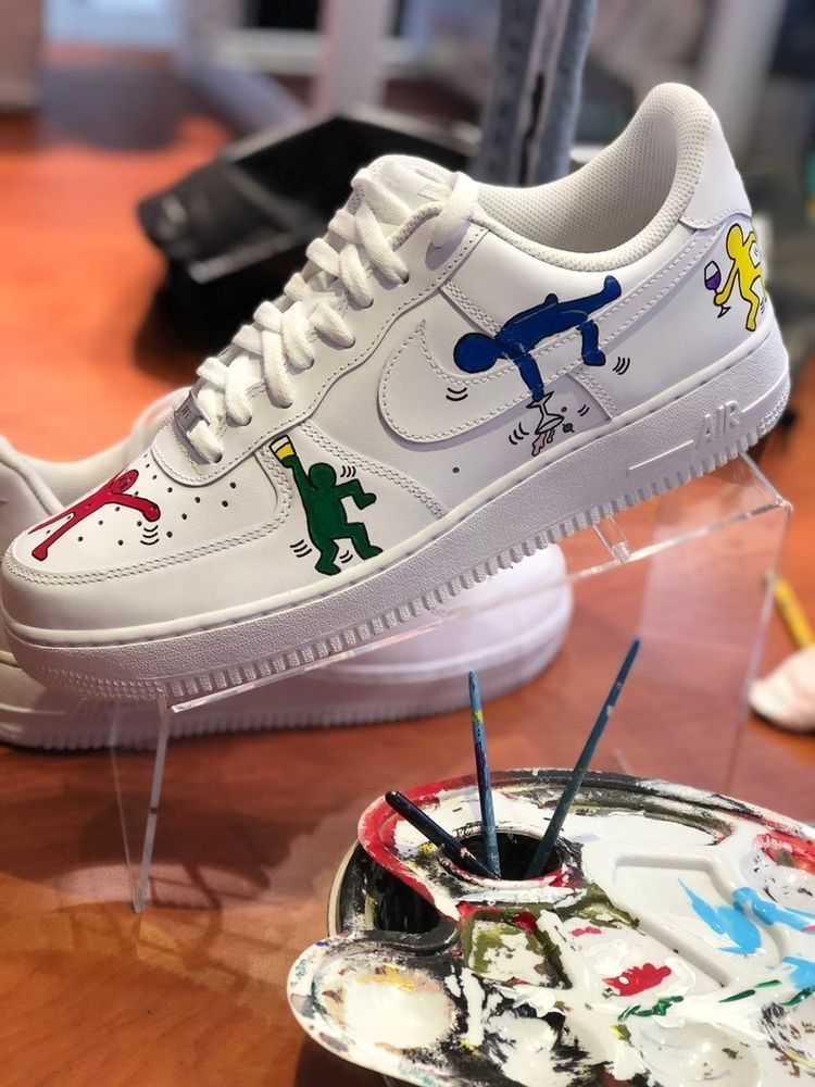 Cartoon Figure Pattern Multicolor Custom Air Force 1