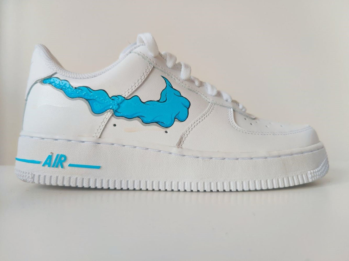 Blue Cartoon Cloud Custom Air Force 1
