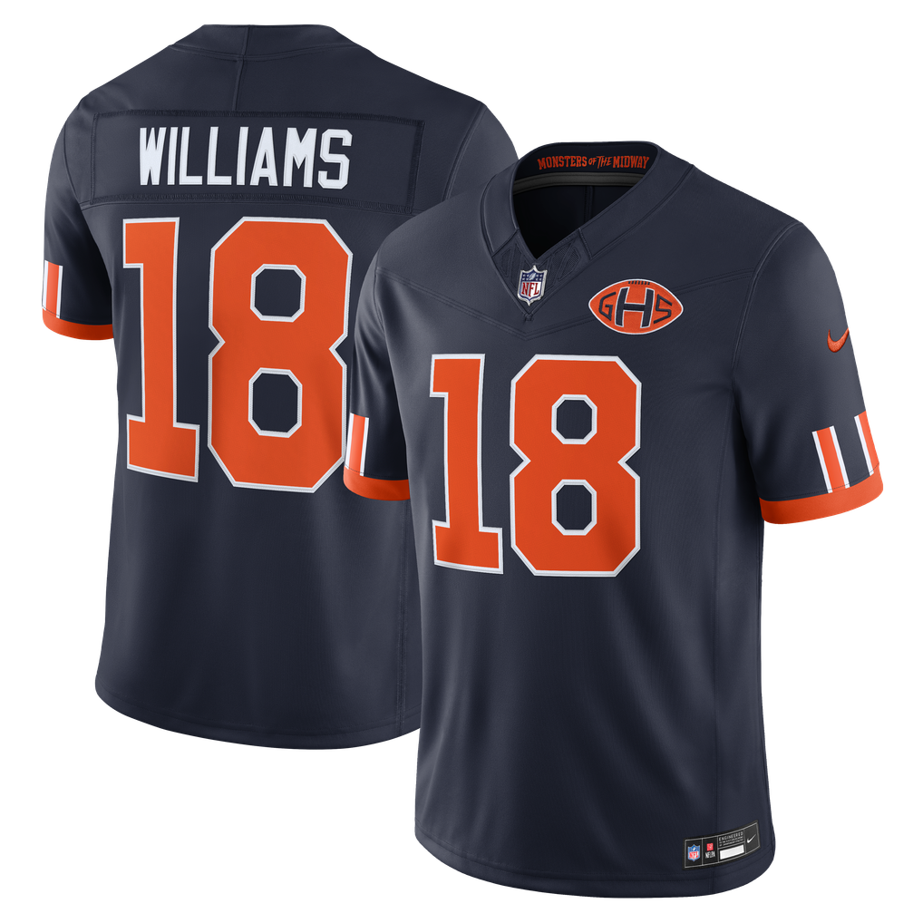 Caleb Williams Chicago Bears Navy NFL jersey