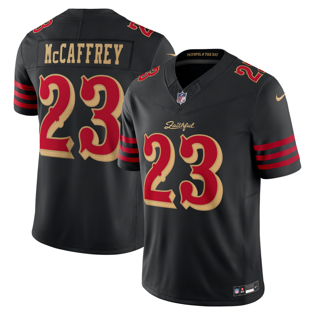 Christian McCaffrey San Francisco 49ers Black NFL jersey