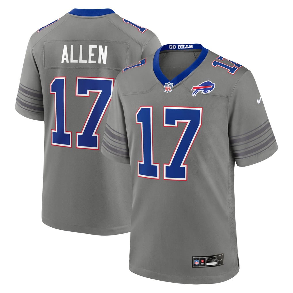Josh Allen Buffalo Bills Gray NFL jersey