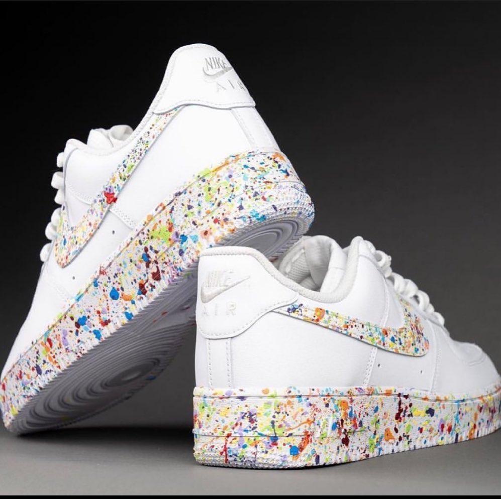 Splatter Pattern Multicolor Custom Air Force 1