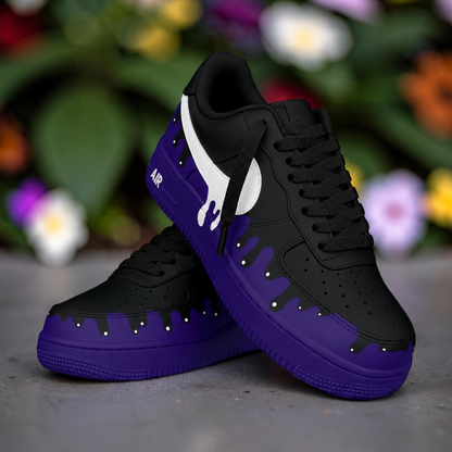 Custom Sneaker Purple Drip