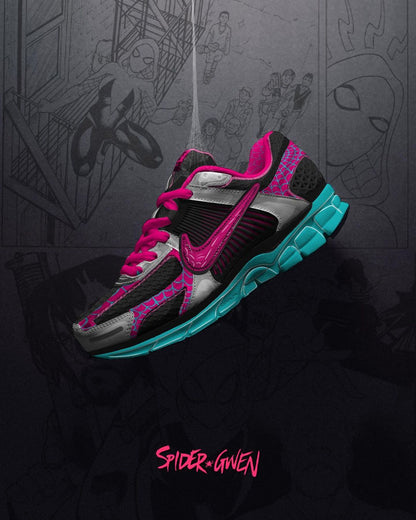 Spider Blue Red Black Custom Sneaker