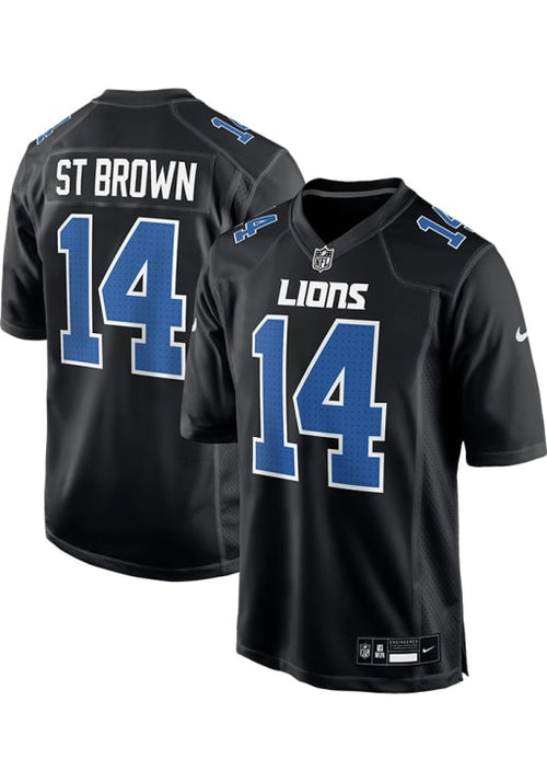 Amon-Ra St. Brown Detroit Lions Blue NFL jersey