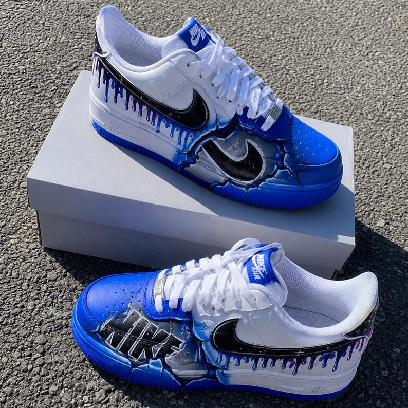Custom Sneaker Blue NK