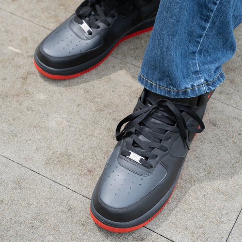 Hot Red Black Custom Air Force 1