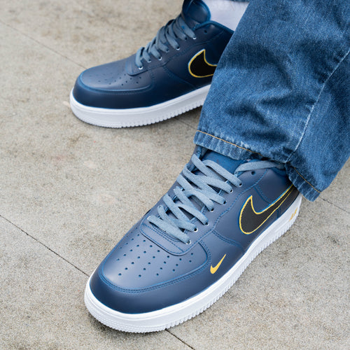 Dull Black Blue Yellow Custom Air Force 1