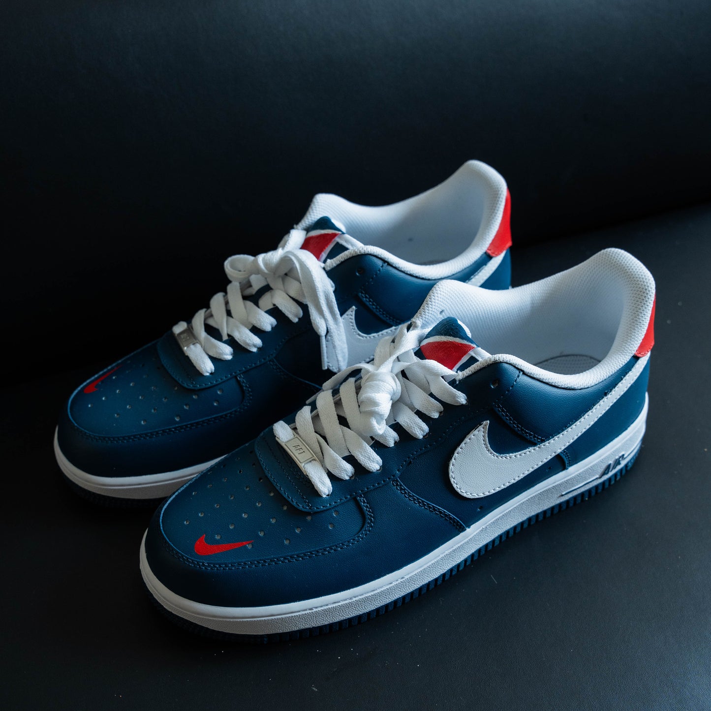 Denim Blue White Low Custom Air Force 1