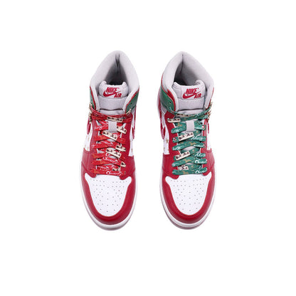 Red Green Christmas Xmas Gift Sneakers Custom Air Force 1