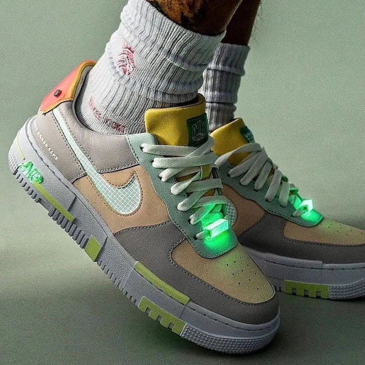 Luminescent Lace Khaki Gray Custom Air Force 1