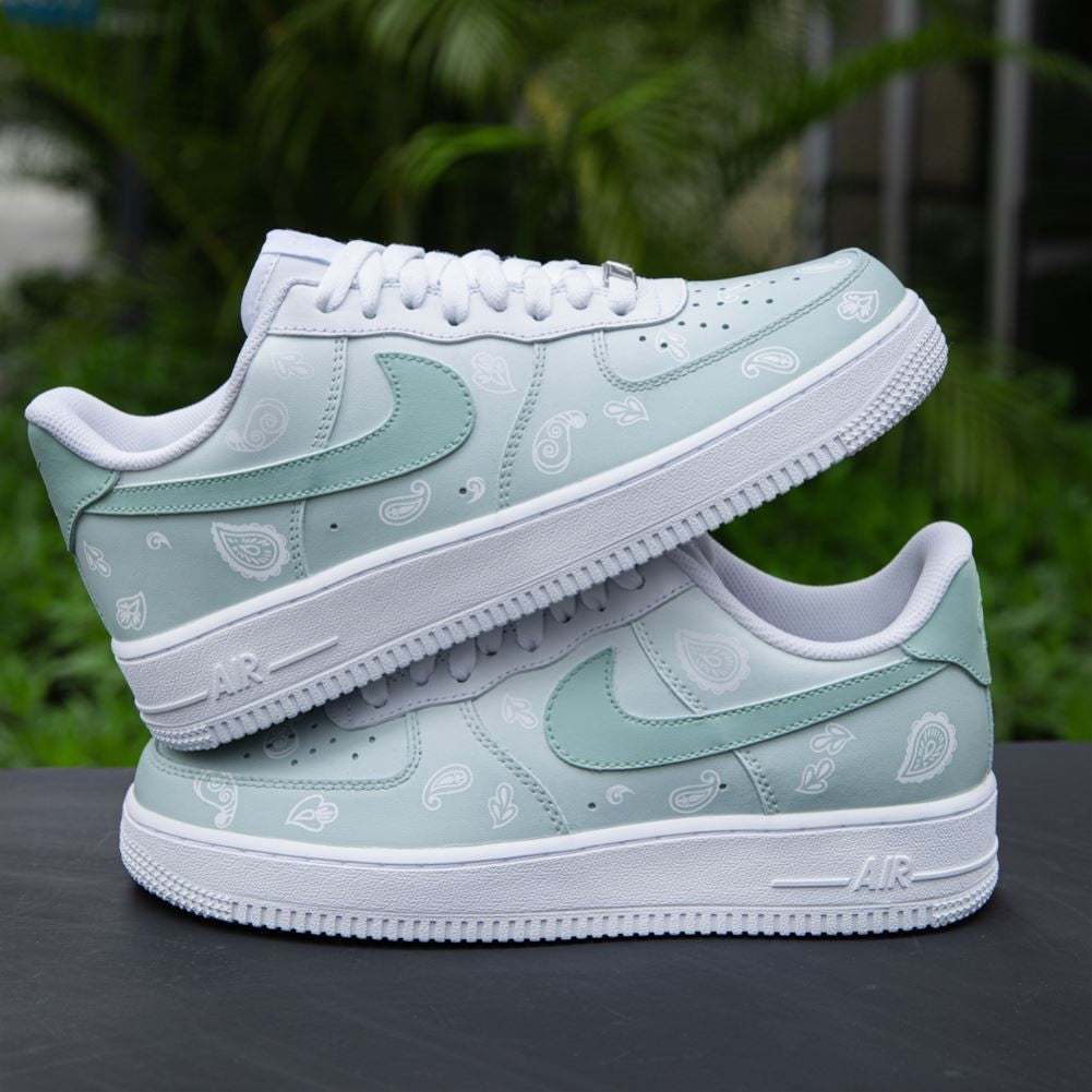 Green Bandana Custom Air Force 1