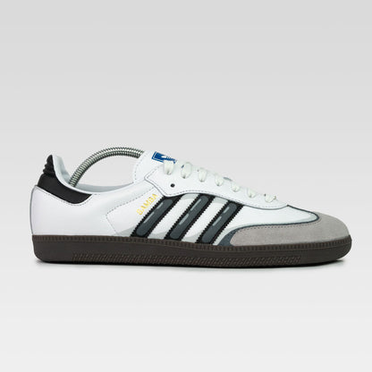 Vintage Black White Gray Custom Adidas Samba