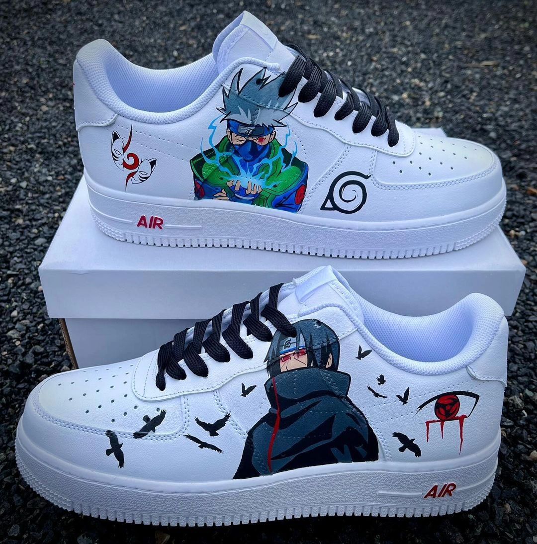 Cartoon Role  Gray Green Custom  Air Force 1