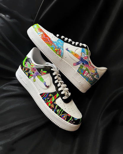 Paradise Sunny Florescent Light Red Green Blue Custom Air Force 1