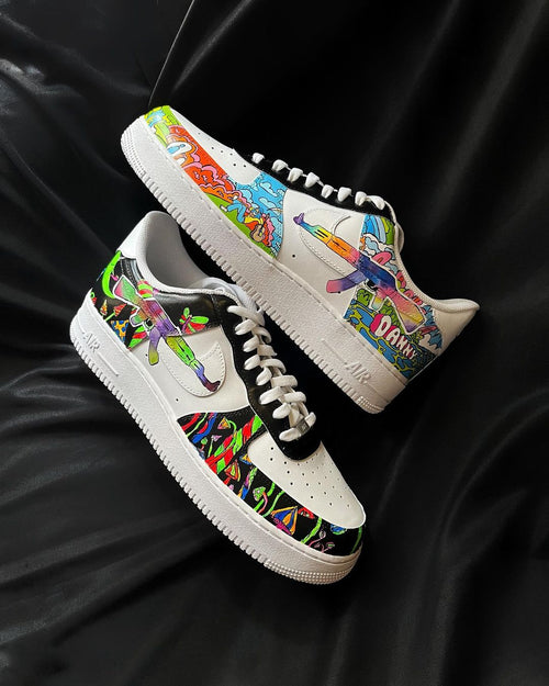 Paradise Sunny Florescent Light Red Green Blue Custom Air Force 1