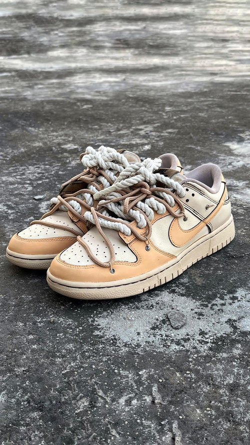Extra Lace Classical Khaki White Custom Air Force 1