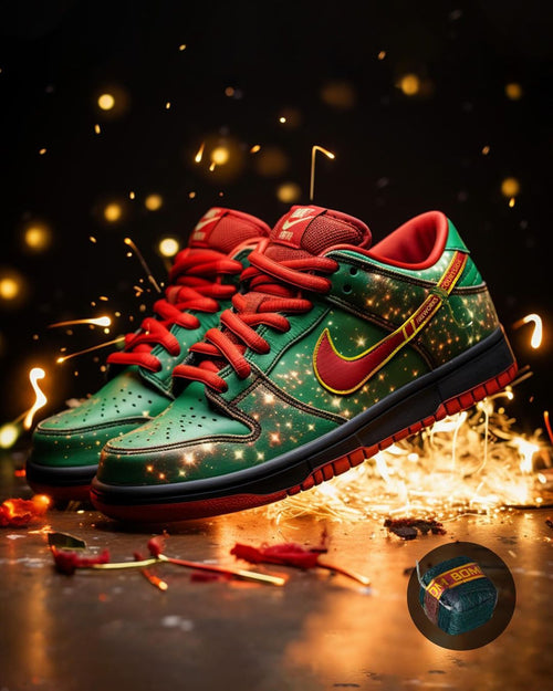 Red Green Spark Custom Air Force 1