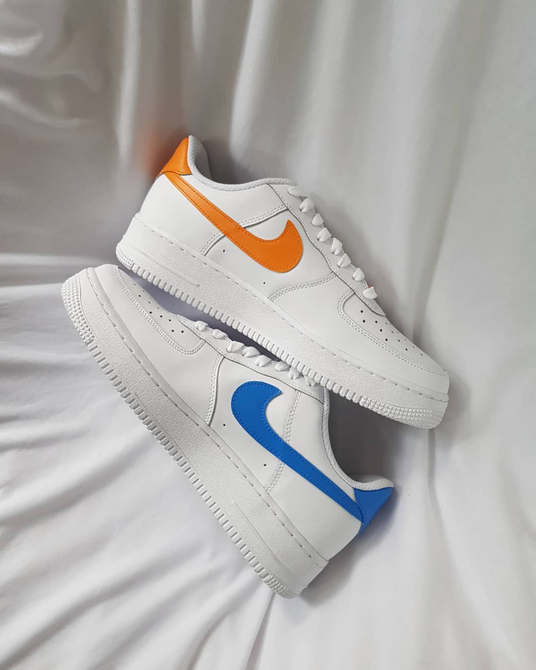 Cartoon Duck Rabbit Blue Orange Custom Air Force 1