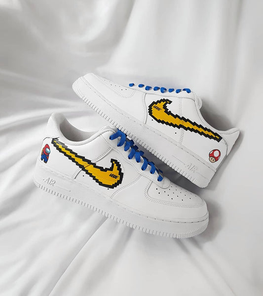 Cartoon Role Mushroom Yellow Custom Air Force 1