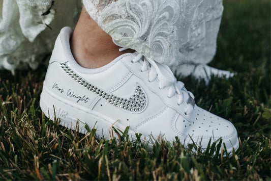 Diamond Wedding Shoes Custom Air Force 1