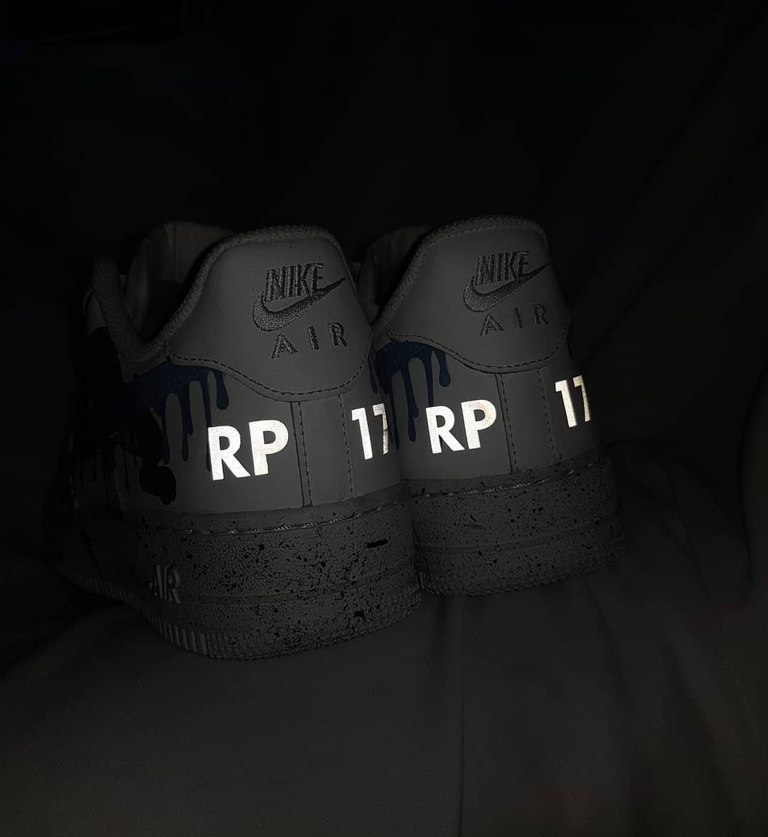 Cartoon Mouse Cat Dog Blue White Custom Air Force 1