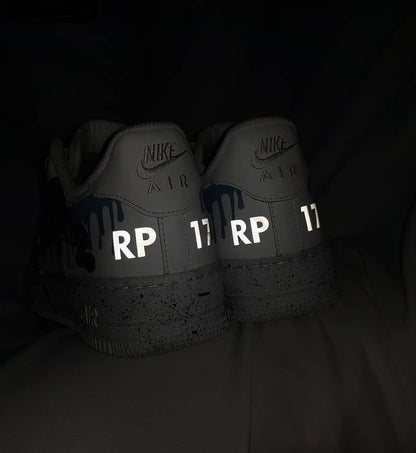 Cartoon Mouse Cat Dog Blue White Custom Air Force 1