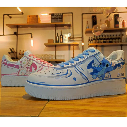 Lilo & Stitch Graffiti Couple Custom Air Force 1