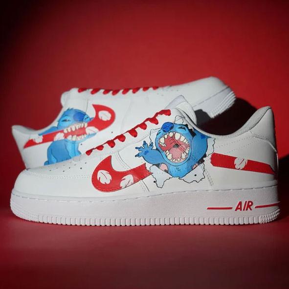 Lilo & Stitch Hand-drawn Custom Air Force 1