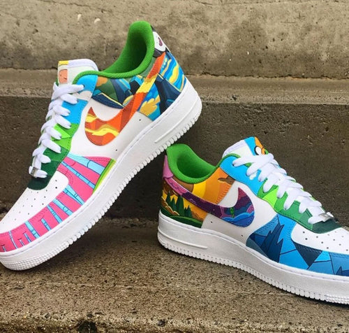 Cartoon Graffiti Hand-drawn Custom Air Force 1