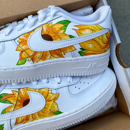 Vintage Van Gogh Sunflowers Custom Air Force 1