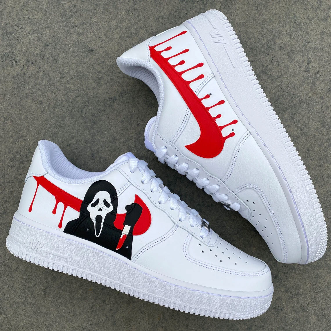 Grim Reaper Red Drip Custom Air Force 1