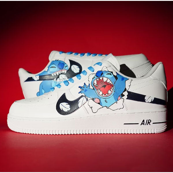 Stitch Hawaii Black Custom Air Force 1