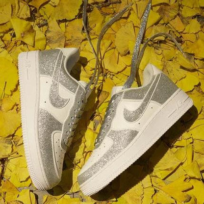 Metallic Silver Custom Air Force 1