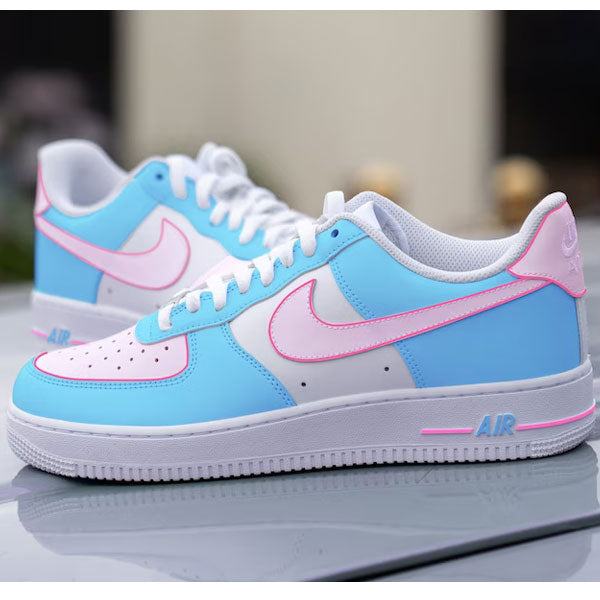 Sky Blue Pink Custom Air Force 1