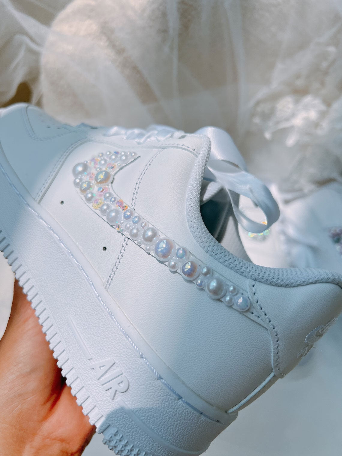 Pearl Wedding Custom Air Force 1