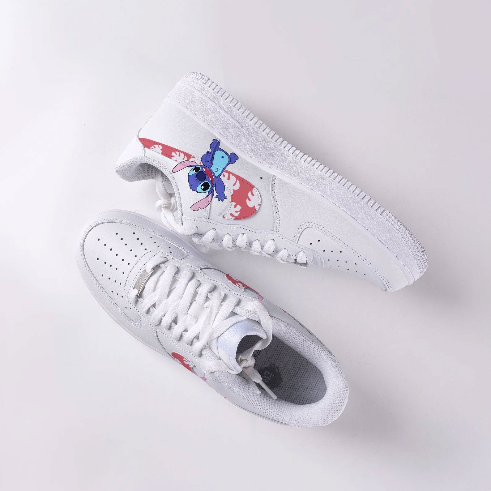 Hawaii Stitch Cartoon Graffiti Custom Air Force 1