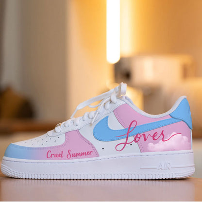 Sweet Summer Pink Couple Custom Air Force 1