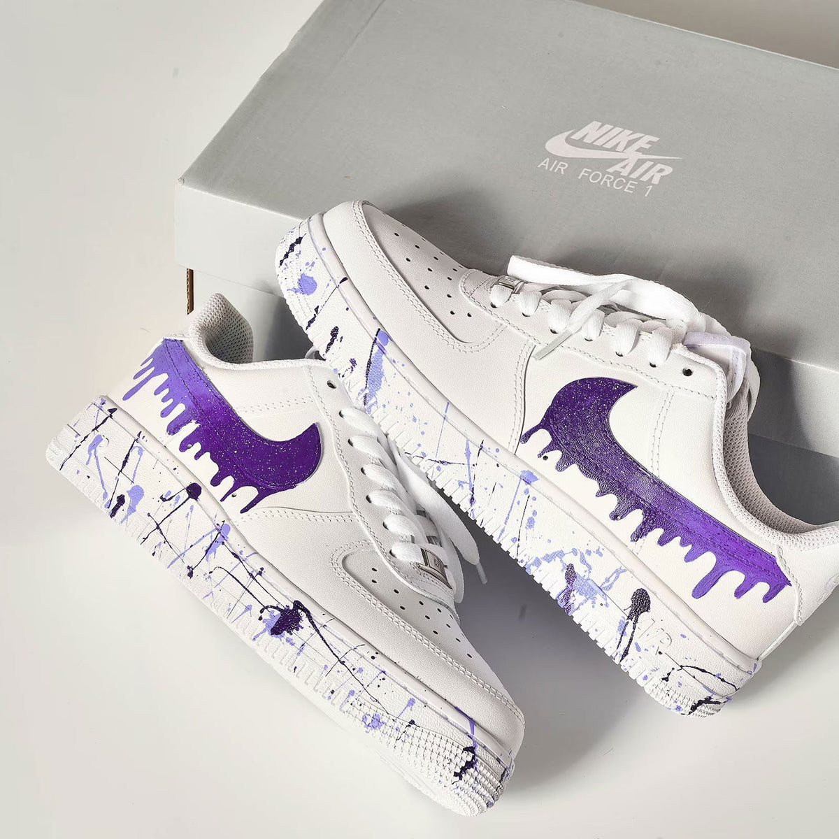 Gradient Starry Sky Purple Custom Air Force 1