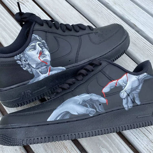 Bleed David Black Art Custom Air Force 1