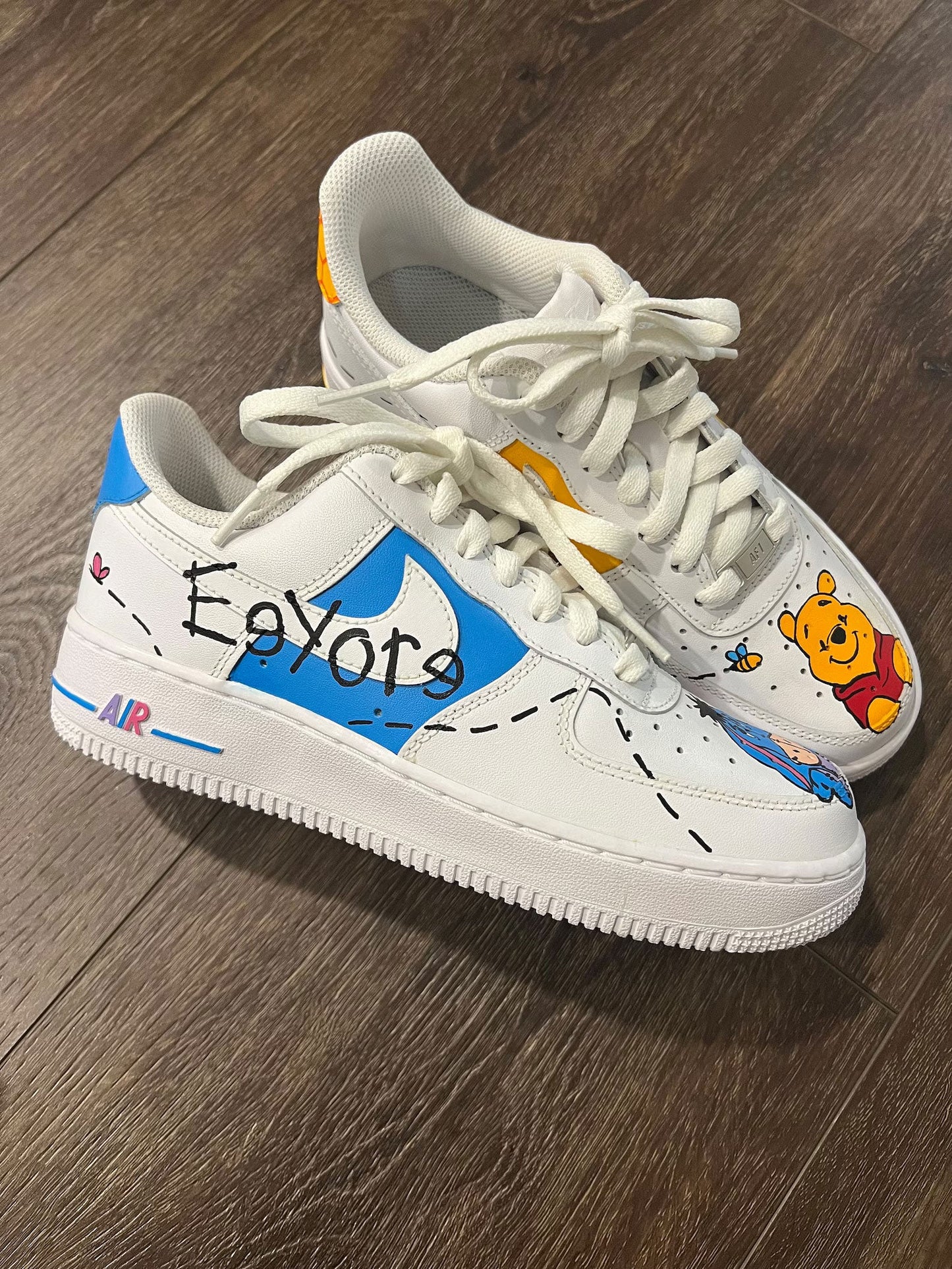 Winnie And His Friends Hand Painted Custom Air Force 1
