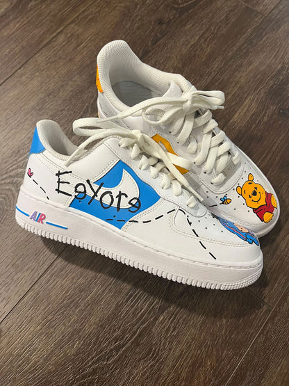 Winnie And His Friends Hand Painted Custom Air Force 1