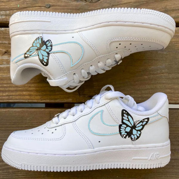 Mint Green Butterfly Custom Air Force 1
