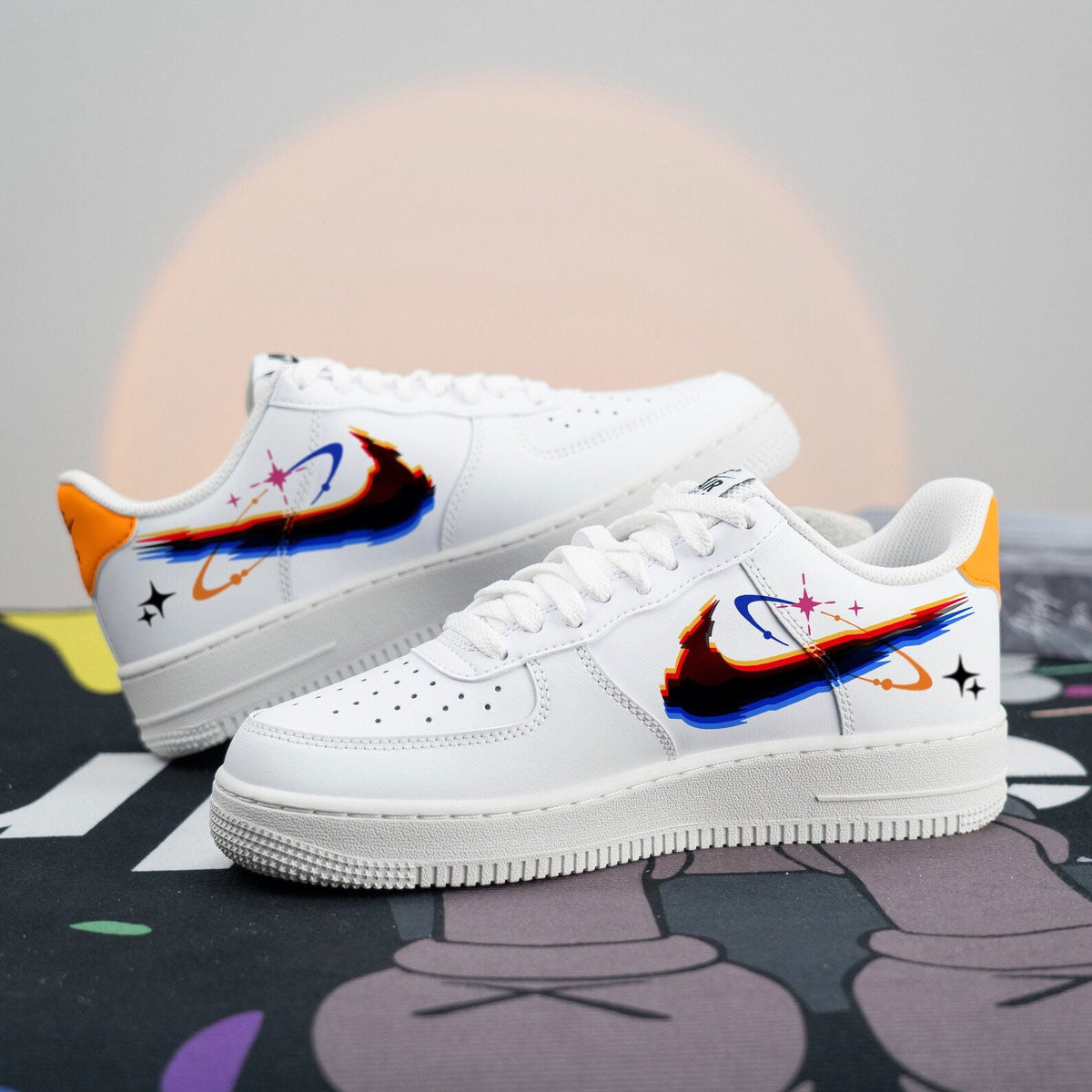 Black Cat Cyberpunk Custom Air Force 1