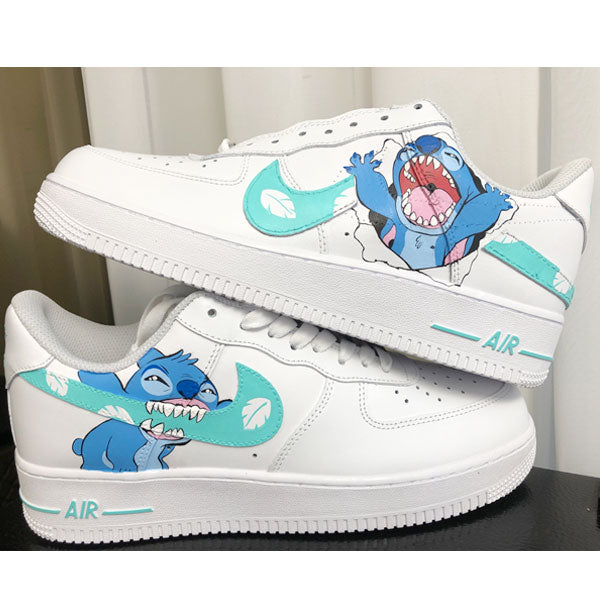 Stitch's Holiday Cartoon Personal Gift Custom Air Force 1