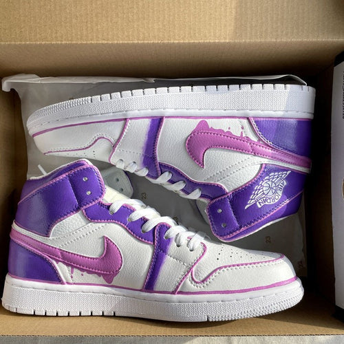 Purple Drip Custom Air Jordan 1