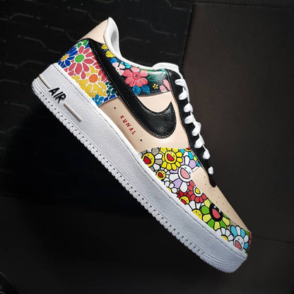Flower Leopard Pattern Colorful Custom Air Force 1